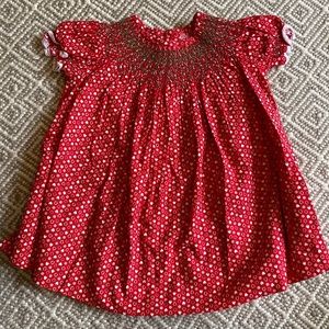 Hand smocked / Handmade strawberry dress